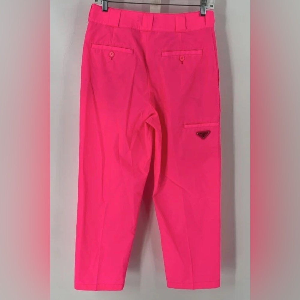 Prada Prada Pink Techno Logo Trousers 38 2 $890 - Picture 7 of 11